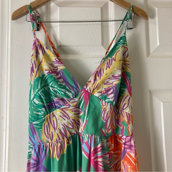 Flying Tomato Floral Printed Cutout Halter Maxi Dress Multicolor Size L - Picture 4 of 16